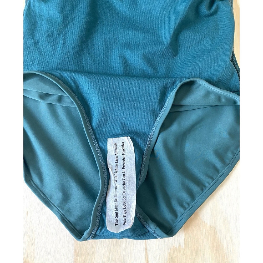 Women's One Piece Swimsuit Size Medium High Neck Tummy Control Swimwear Bathing - Picture 6 of 6